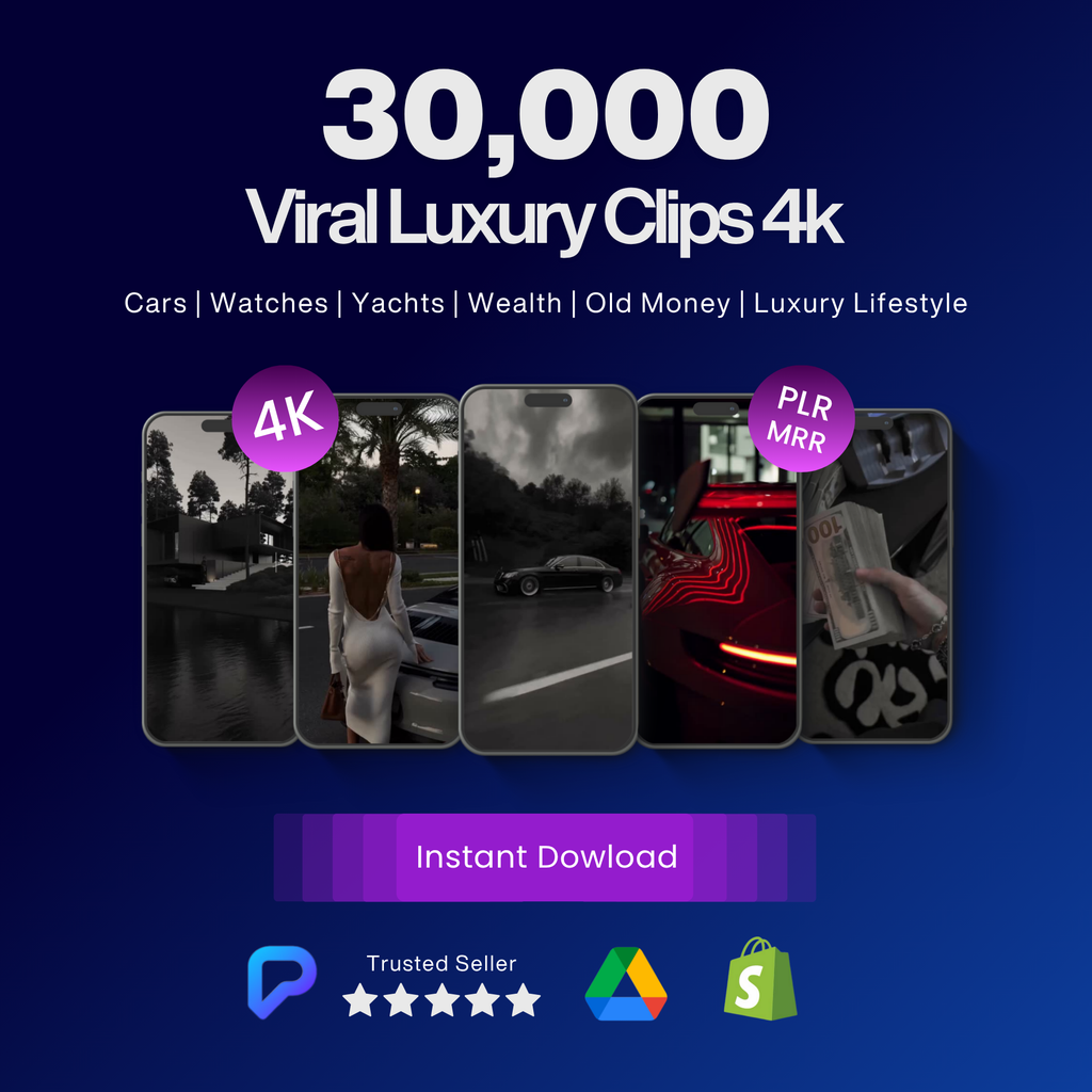 30,000 Viral Luxury Clips 4K
